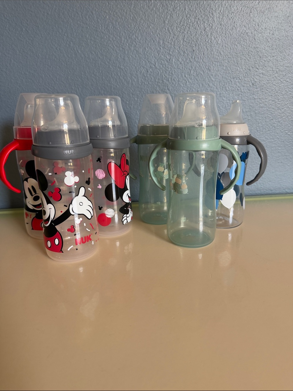 6 Nuk Baby Bottles -10 oz